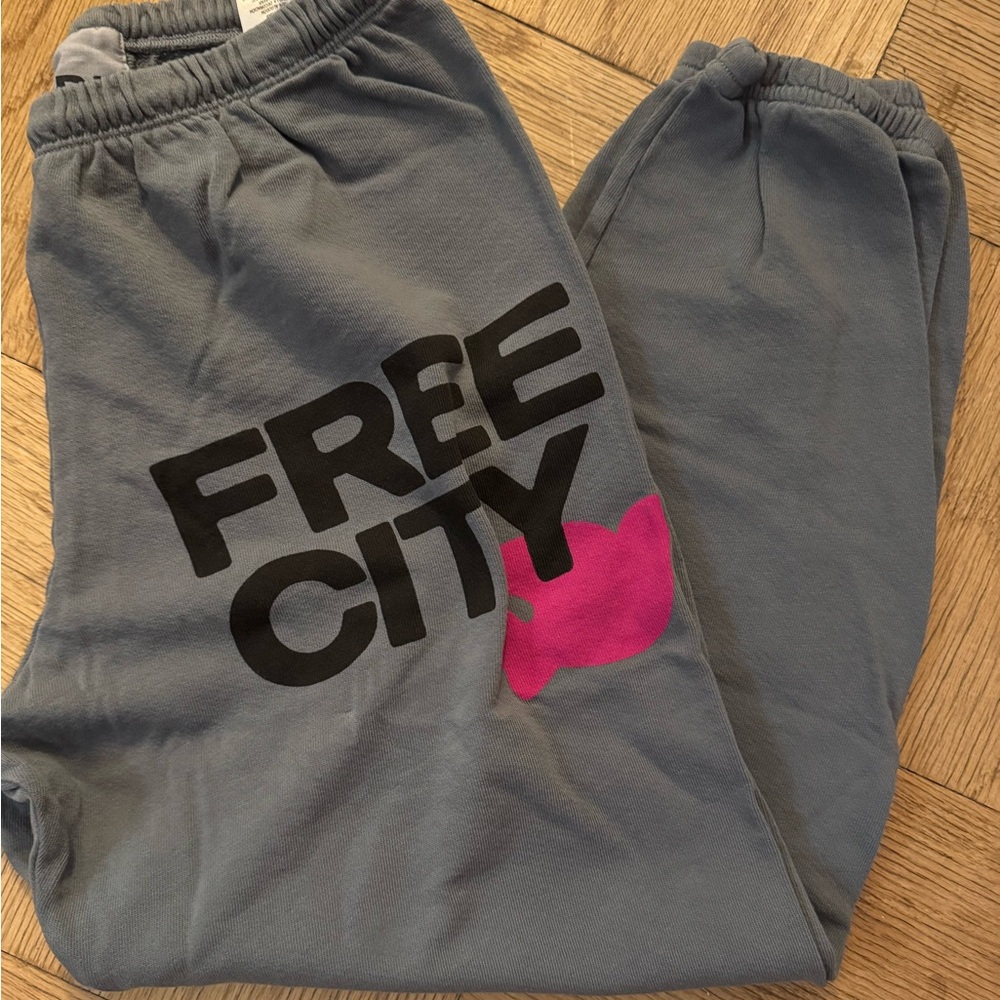 Freecity Charcoal Joggers with Pink Logo - Picture 6 of 6